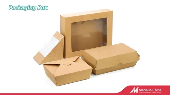 Presente de papel/embalagem de papel/presente de embalagem/papel cartão/papel ondulado/papel kraft/cupcake/bolo /almoço/sanduíche/caixa de pizza